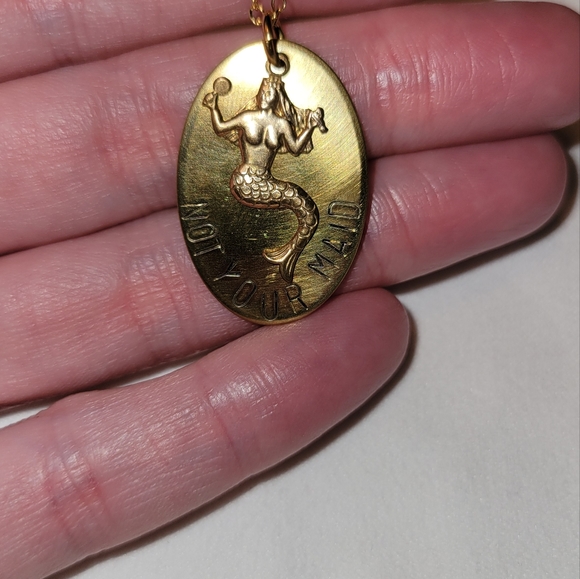 Not Your Maid Mermaid Necklace - Picture 3 of 5